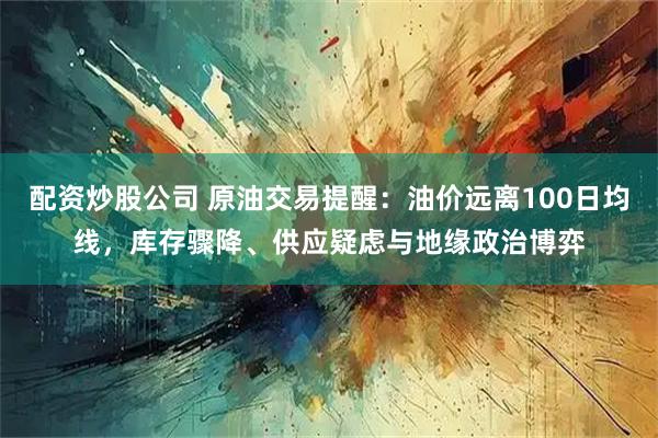 配资炒股公司 原油交易提醒：油价远离100日均线，库存骤降、供应疑虑与地缘政治博弈